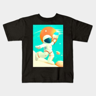 Astronaut with Ice Cream Kids T-Shirt